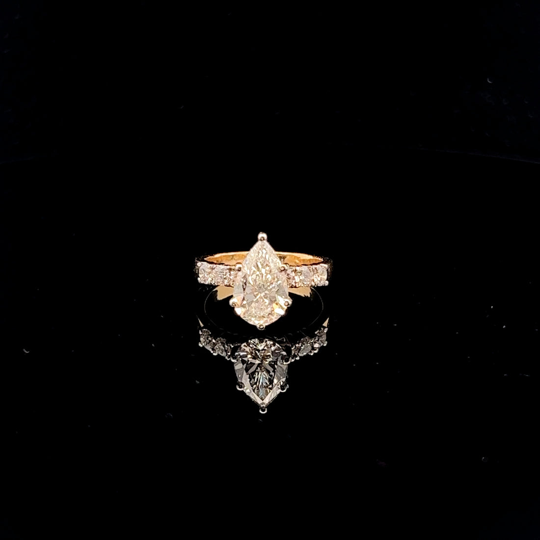 Exquisite 2.57ct Pear Cut Ring