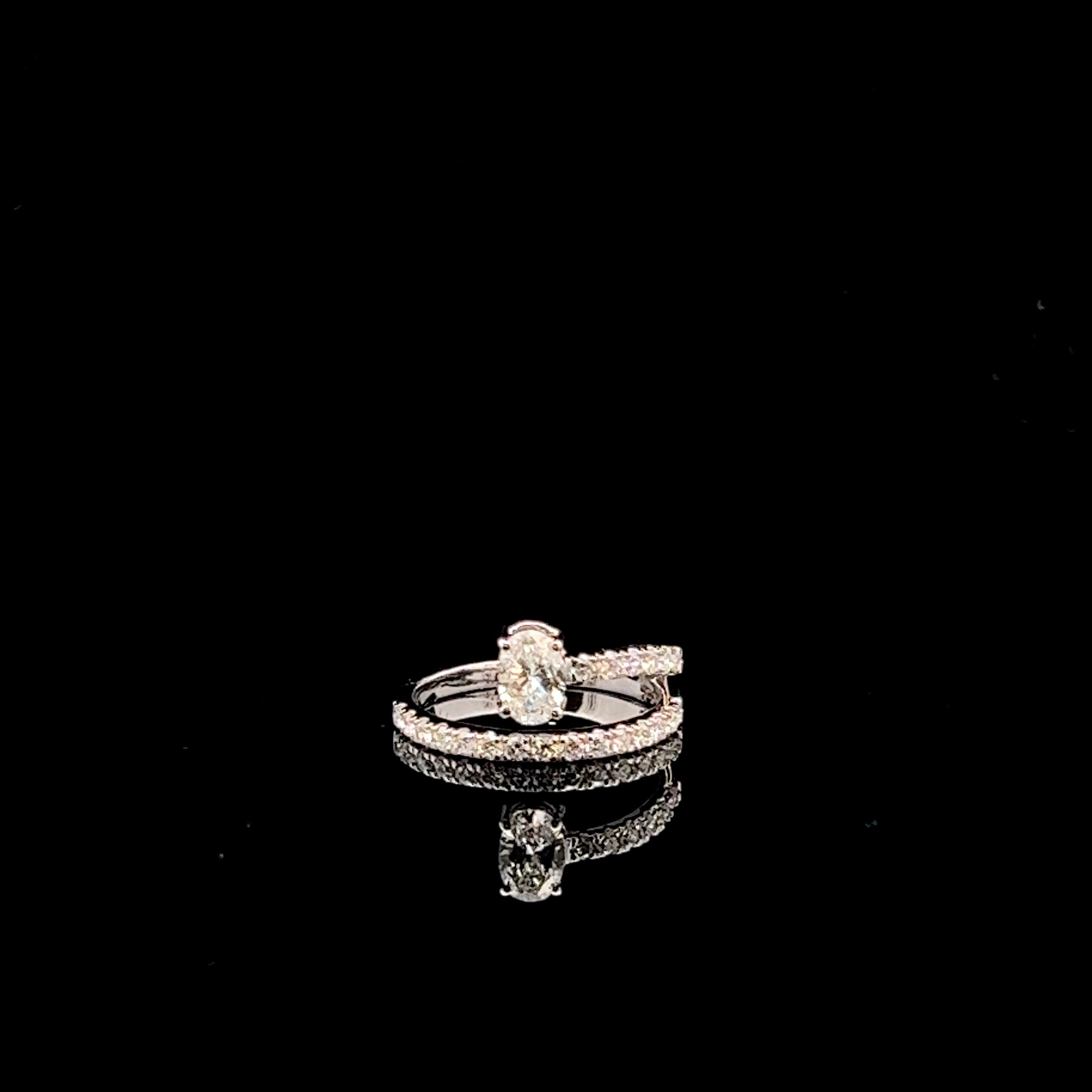 Exquisite 0.50ct Oval Promise Ring