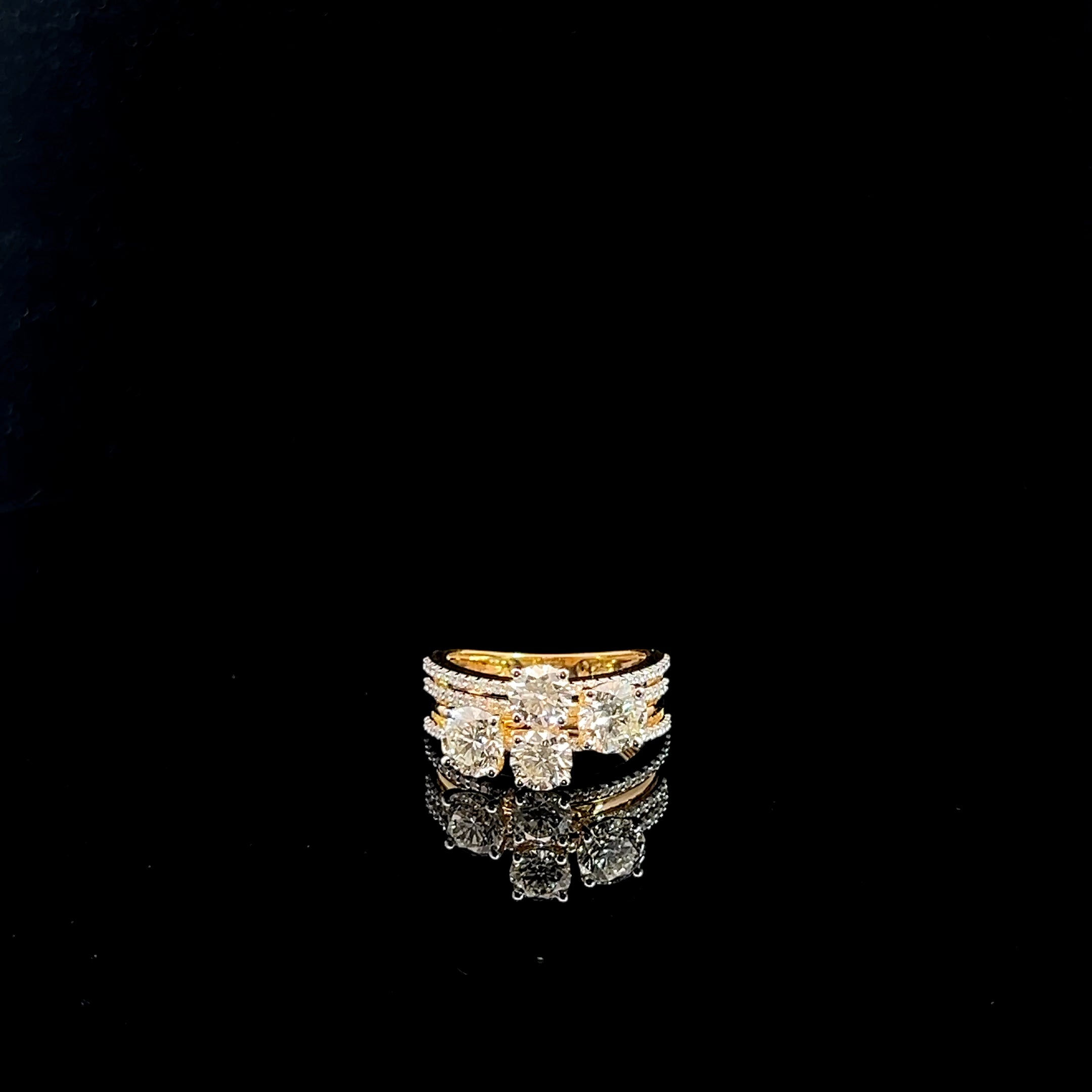 Exquisite Diamond Cocktail Ring