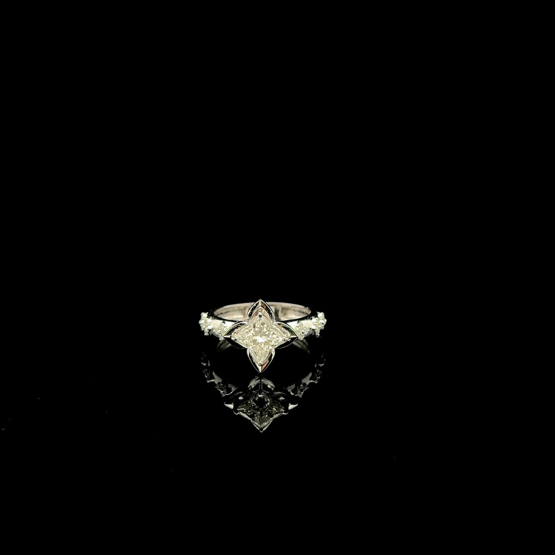 The Petal Bloom: 1.15ct Lily Cut Diamond Ring