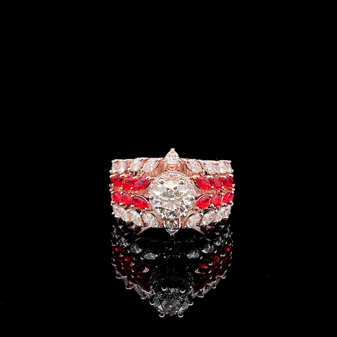 A Statement of Luxury: 1.00ct Diamond Cocktail Ring