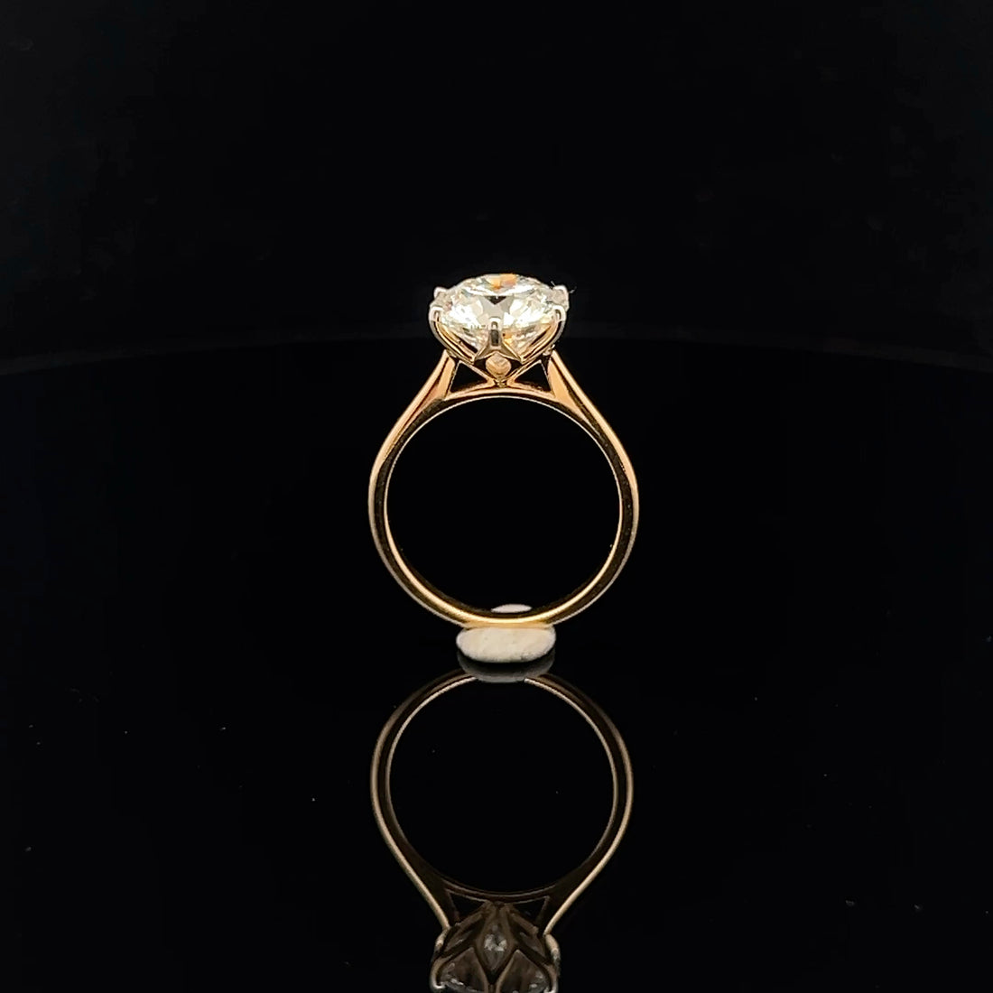 Exquisite 3.50ct Cathedral Tulip setting Ring