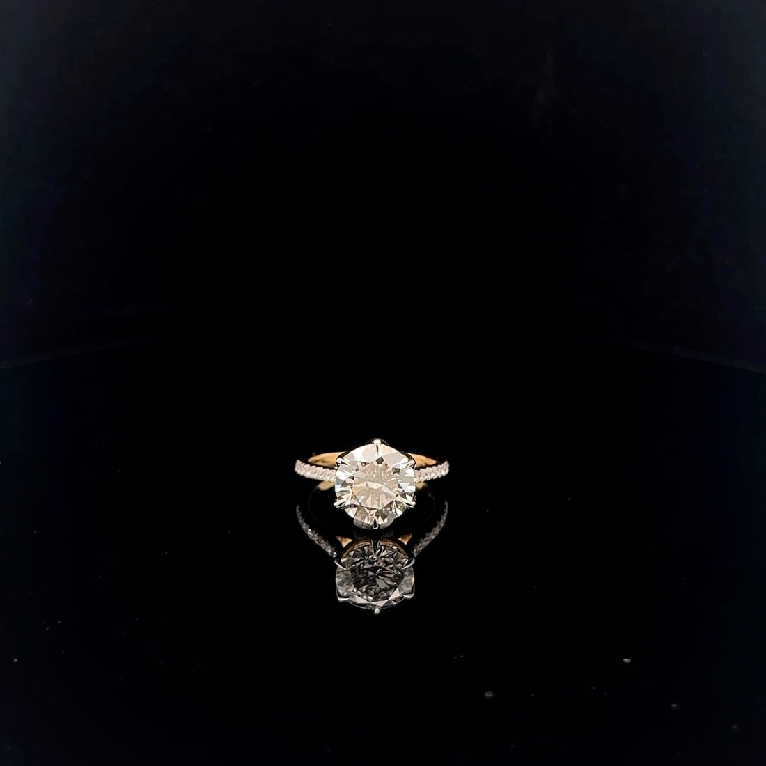 The Grand Tulip: 4.0ct High set Statement Ring