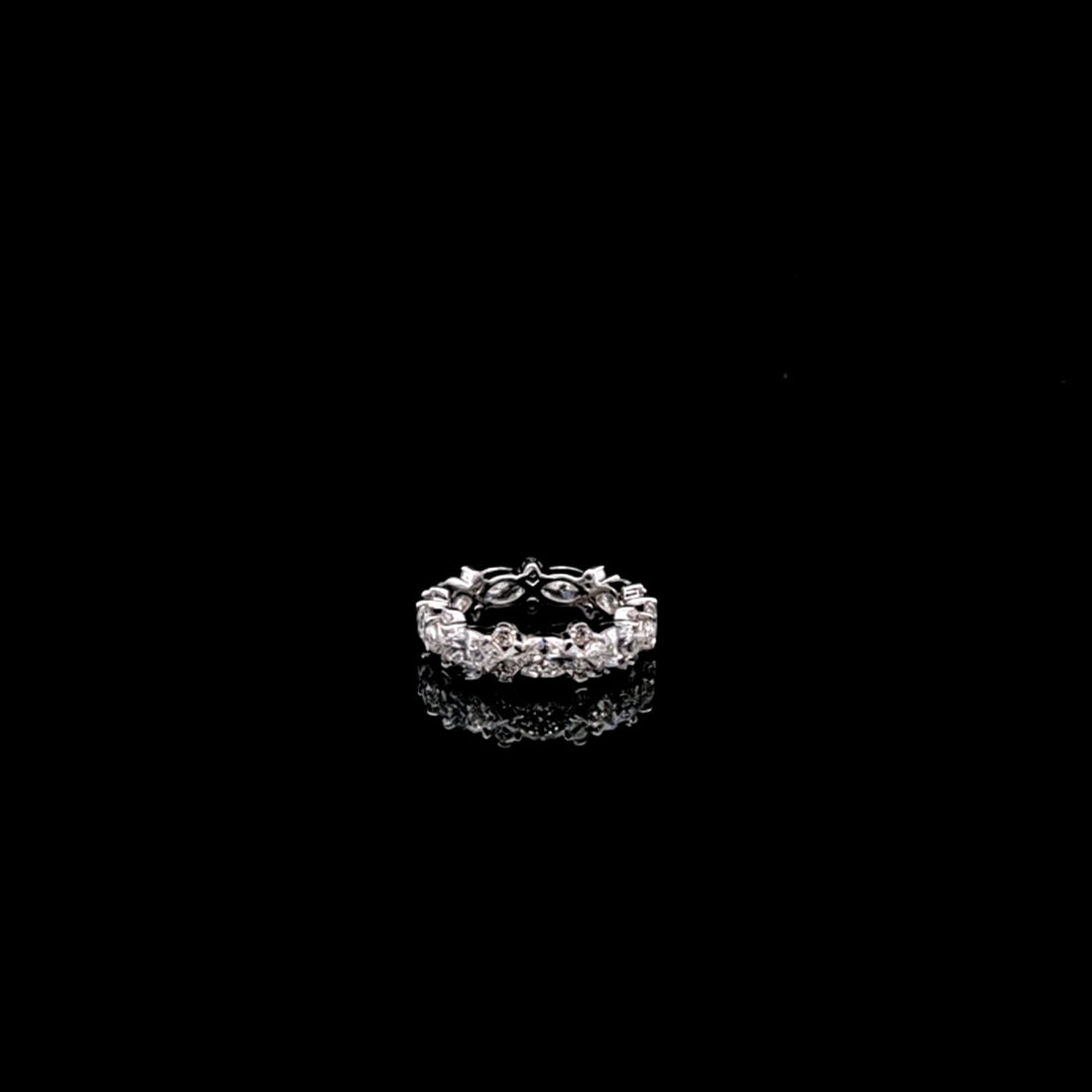 Marquise & Round Eternity Band