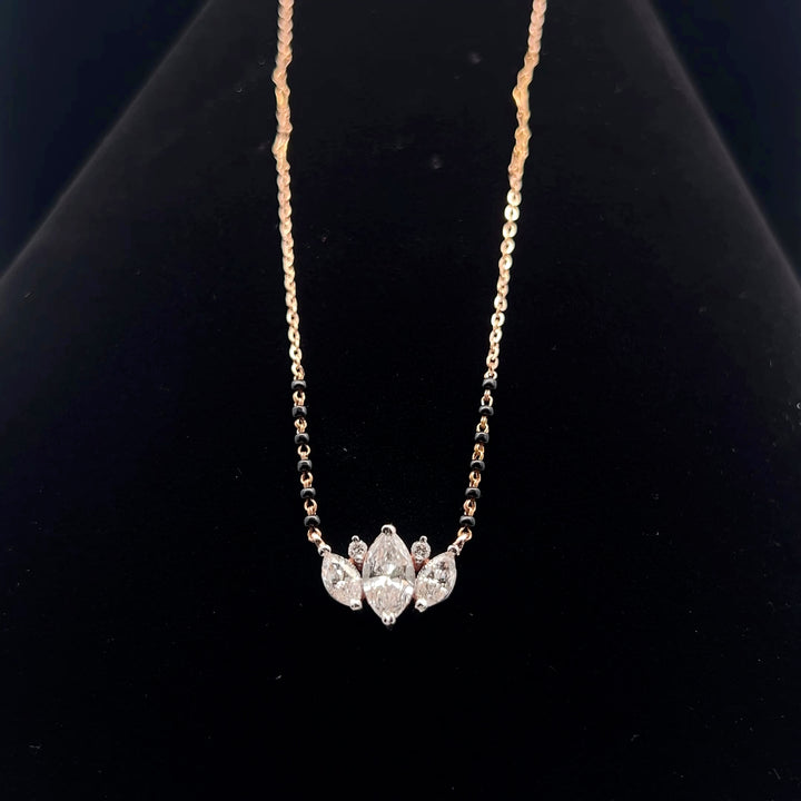 Exquisite Marquise Cluster Mangalsutra