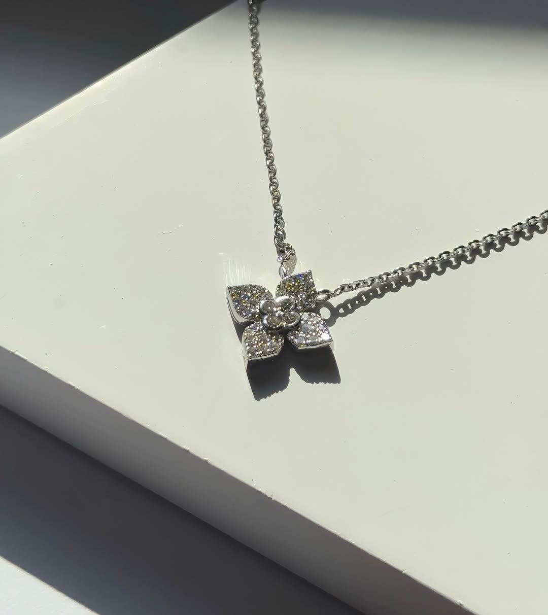 The Legacy Pendant: Lab grown diamond LV Inspired Design