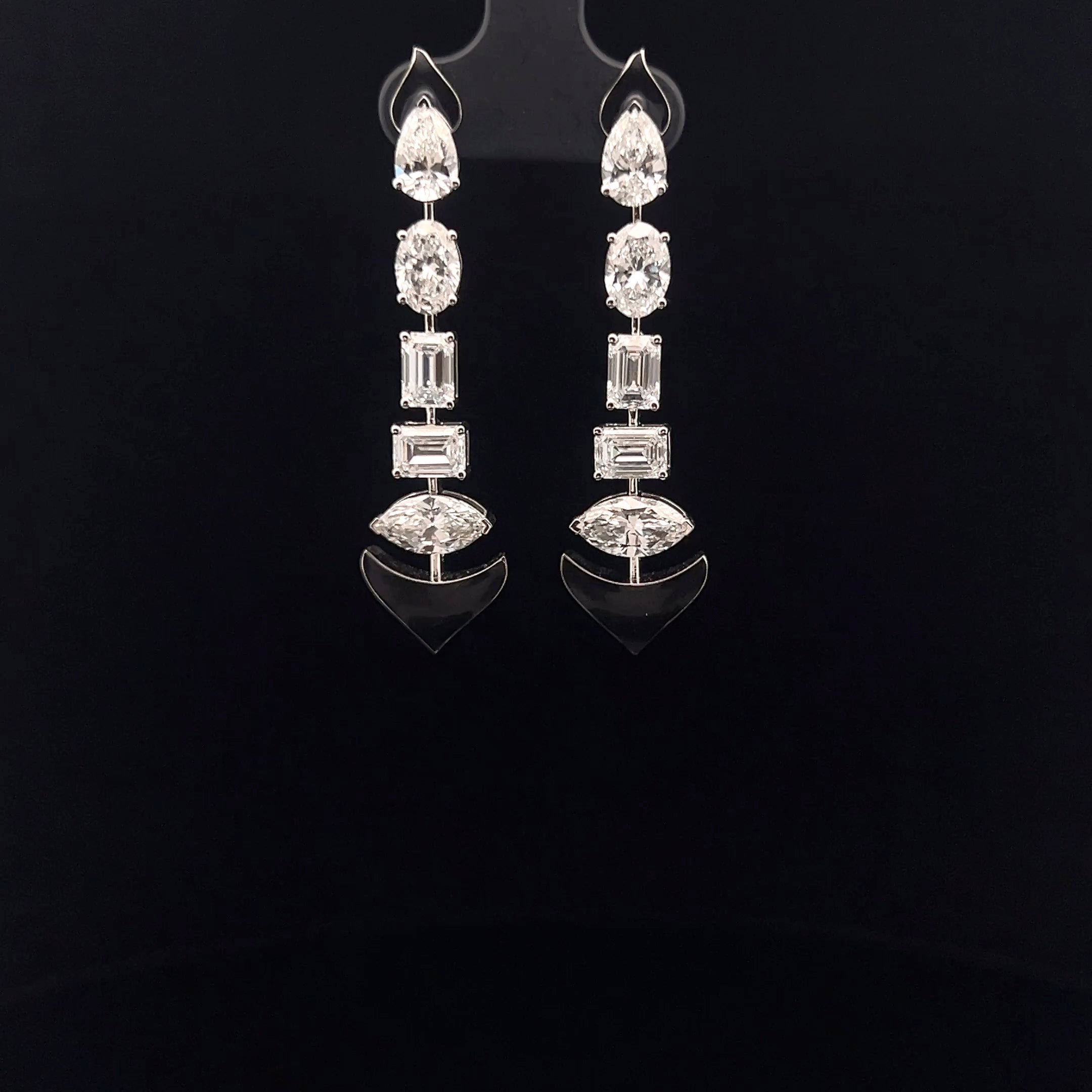 Elegant Diamond Drop Earrings