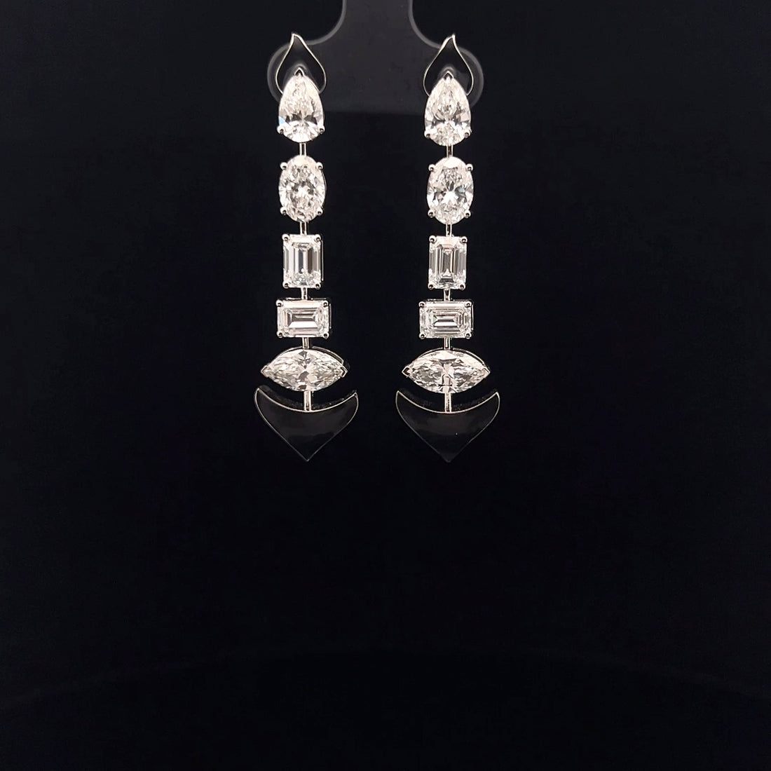 Elegant Diamond Drop Earrings