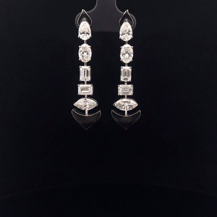 Elegant Diamond Drop Earrings