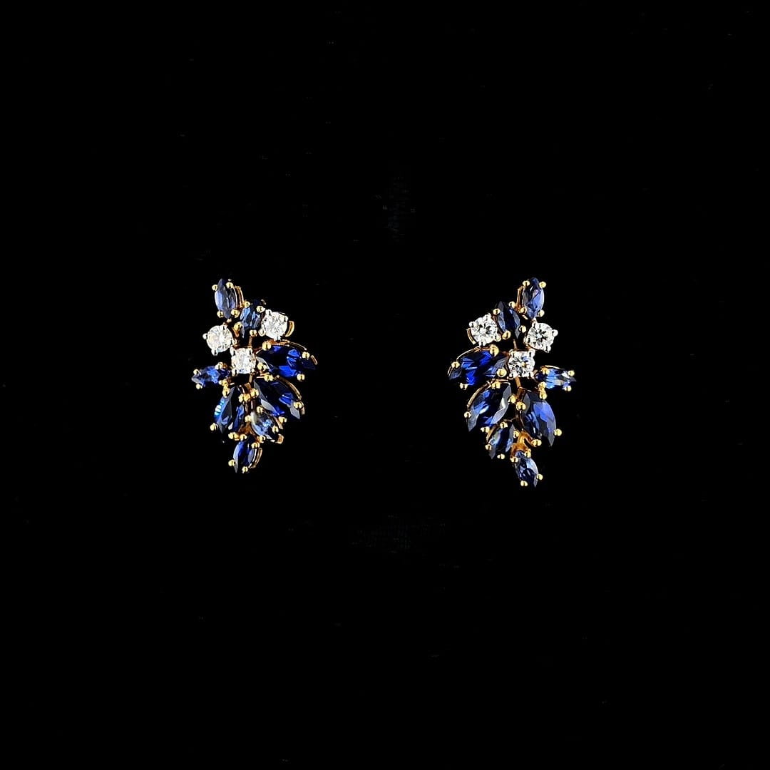 Elegant Sapphire Earrings