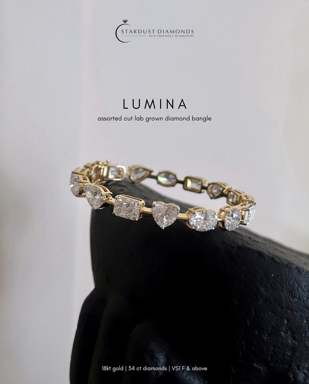A Constellation of Shapes: 2.0ct Each Multishape Diamond Bracelet