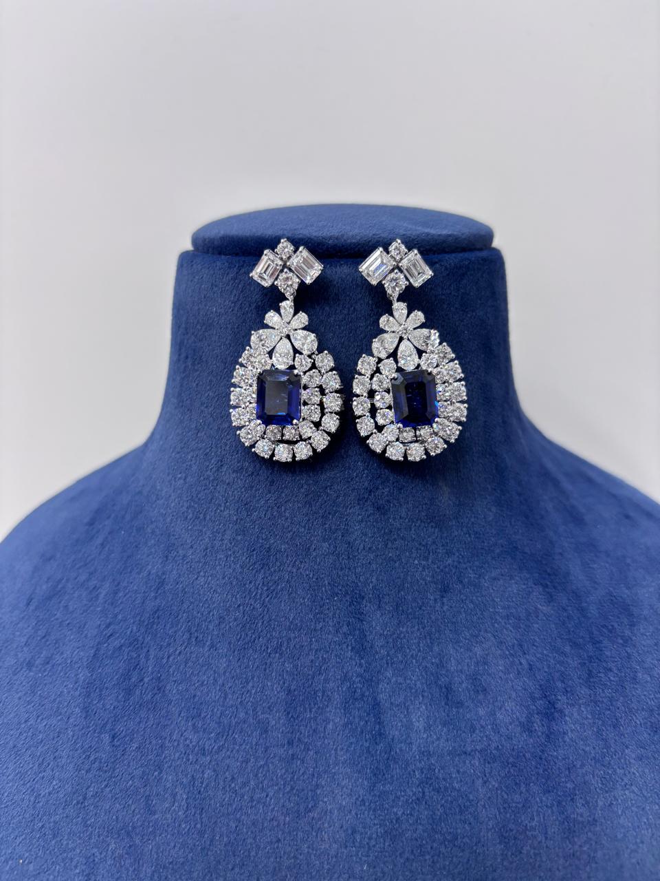 Midnight Majesty – Sapphire & Lab-Grown Diamond Royal Set
