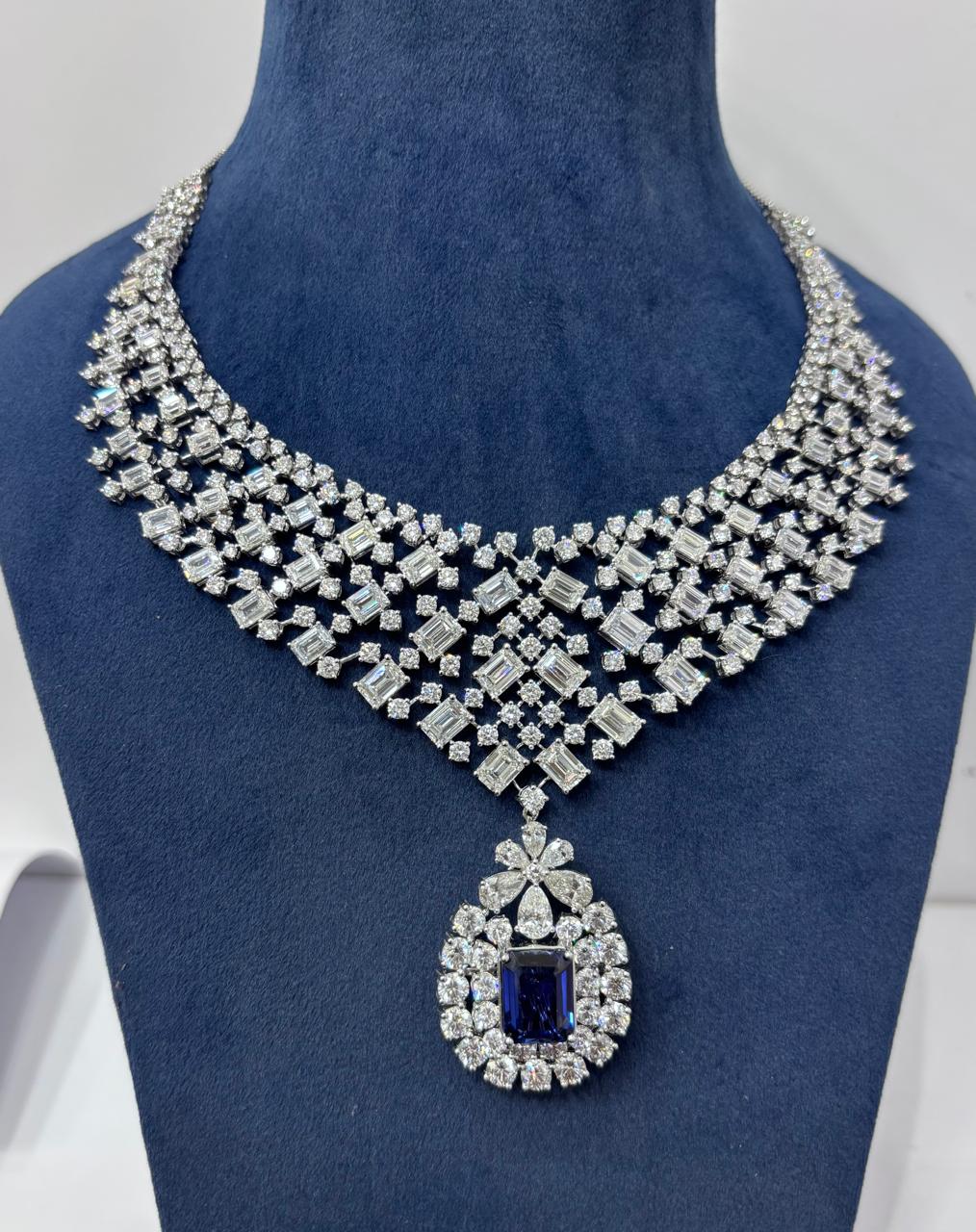Midnight Majesty – Sapphire & Lab-Grown Diamond Royal Set