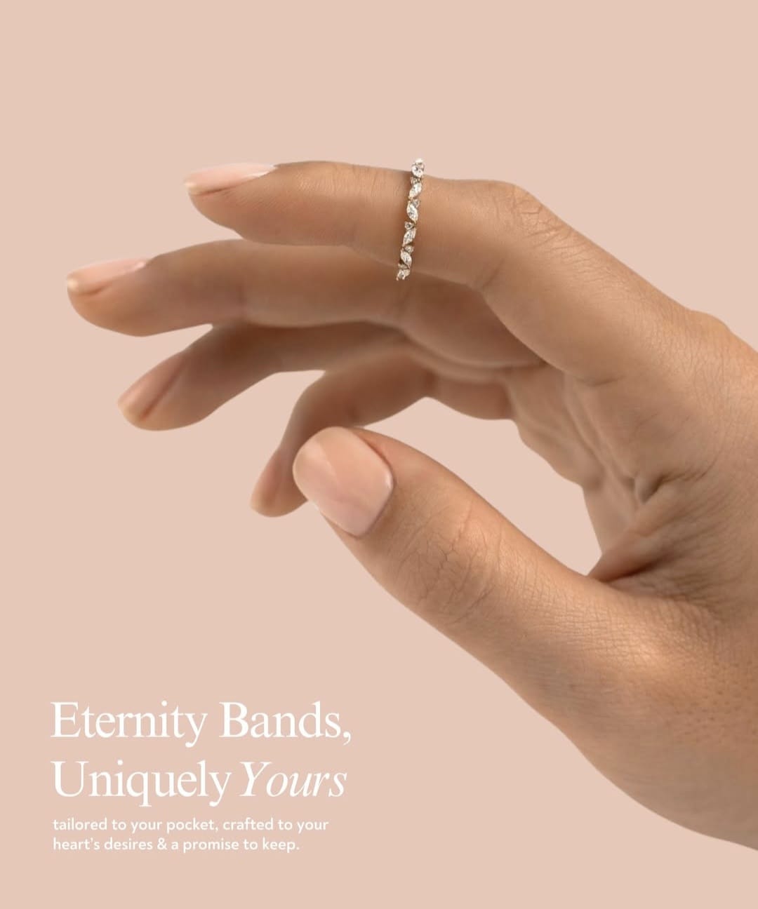 Marquise & Round Half Eternity Band