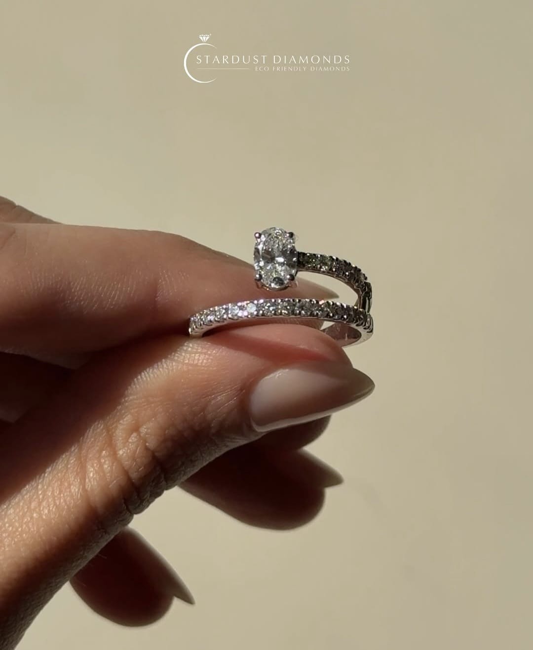 Exquisite 0.50ct Oval Promise Ring
