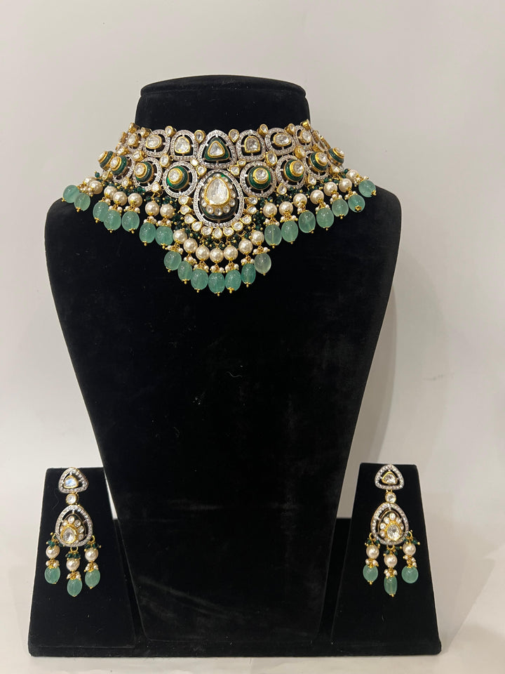 The Modern Heirloom: Lab Grown Polki & Diamond Cascading Set