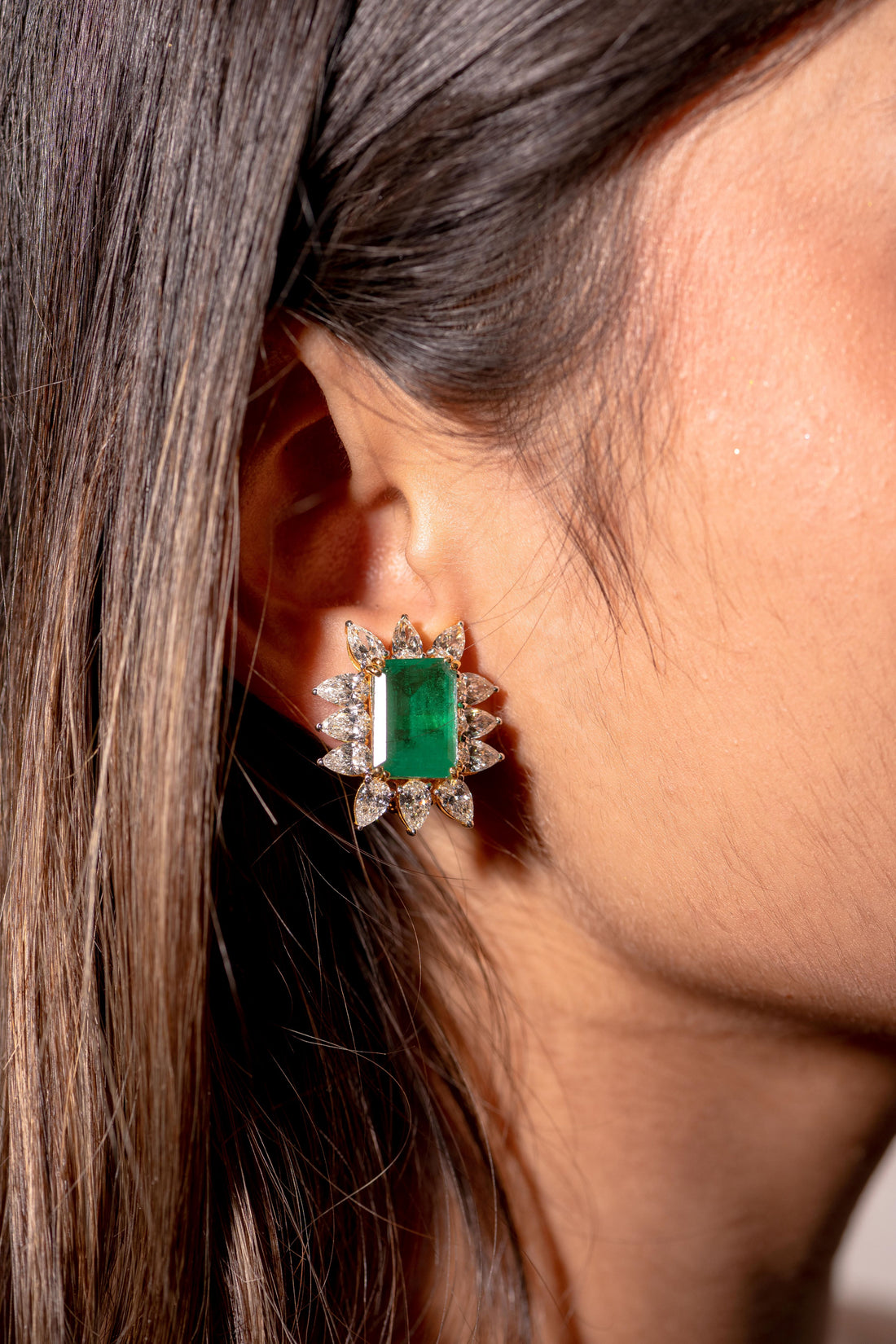 Elegant Emerald Earrings