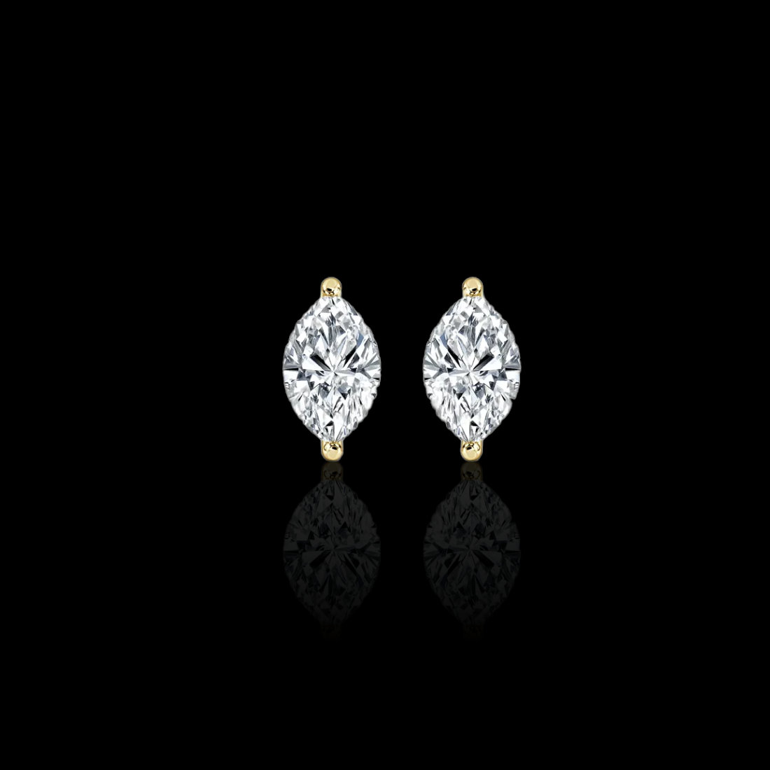 2.0 Ctw Marquise Solitaire Studs