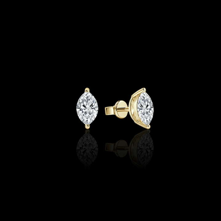 1.0 Ctw Marquise Solitaire Studs