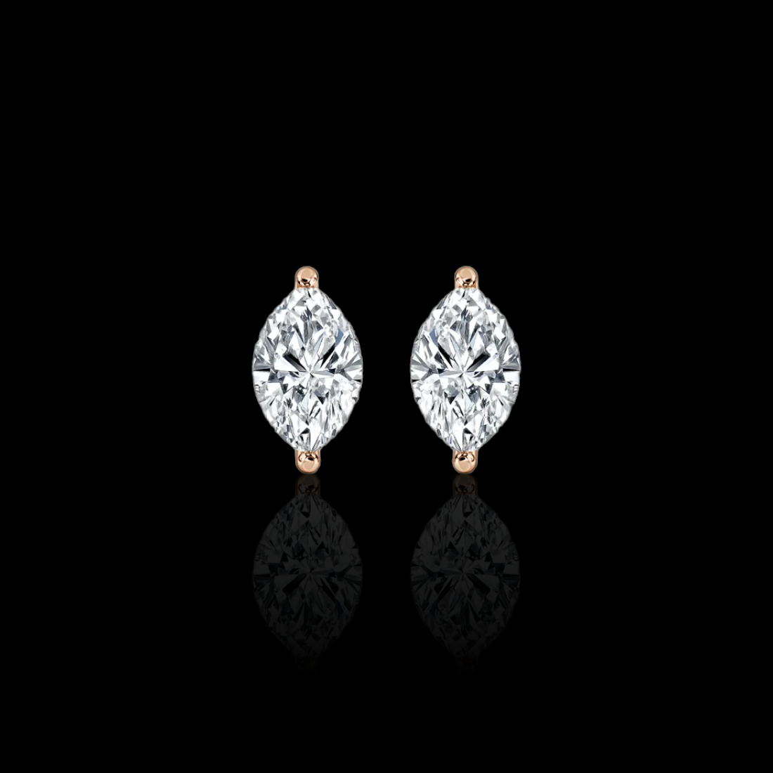 2.0 Ctw Marquise Solitaire Studs