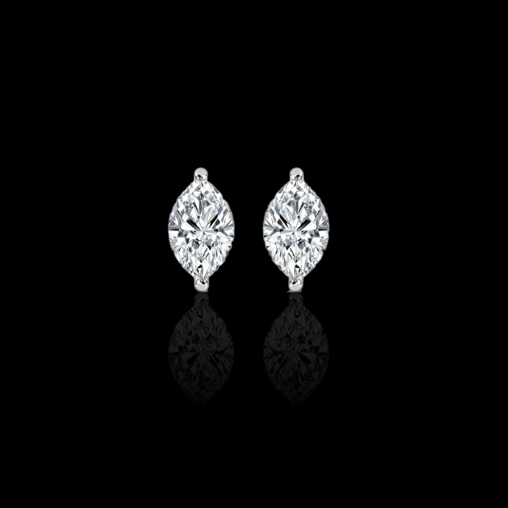 2.0 Ctw Marquise Solitaire Studs