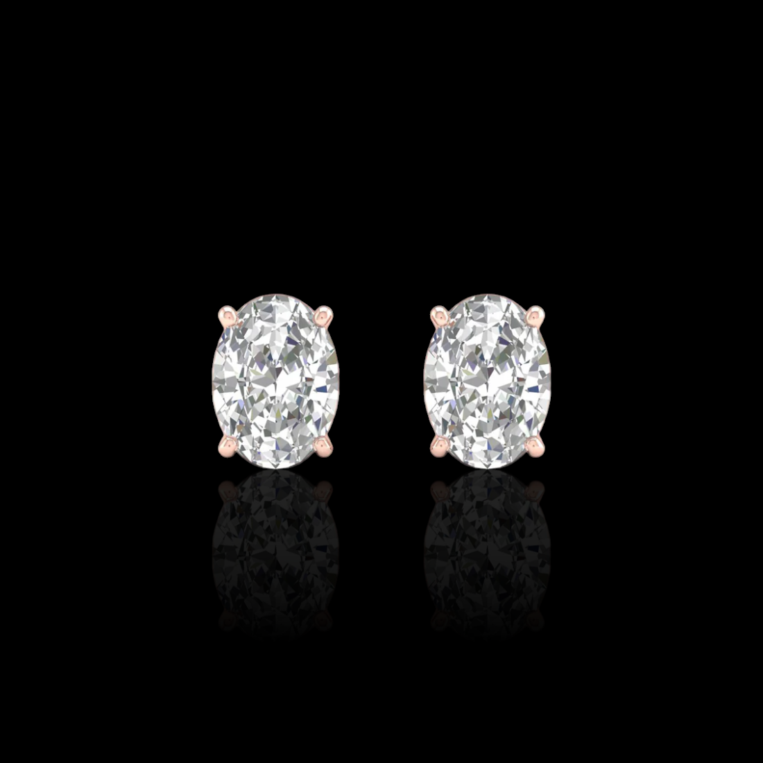 2.0 Ctw Oval Solitaire Studs