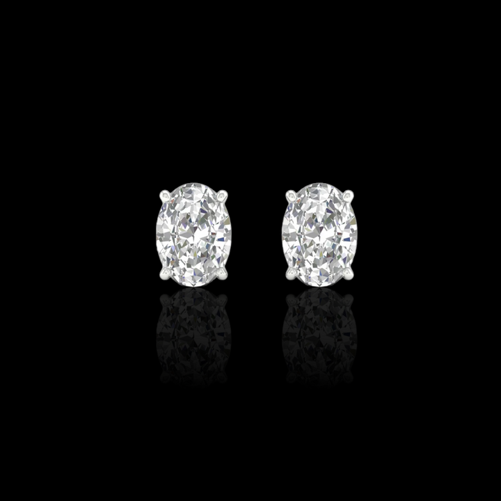 2.0 Ctw Oval Solitaire Studs