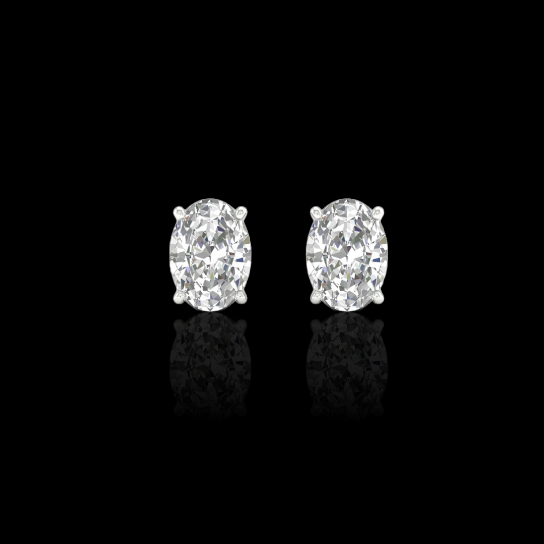 1.0 Ctw Oval Solitaire Studs