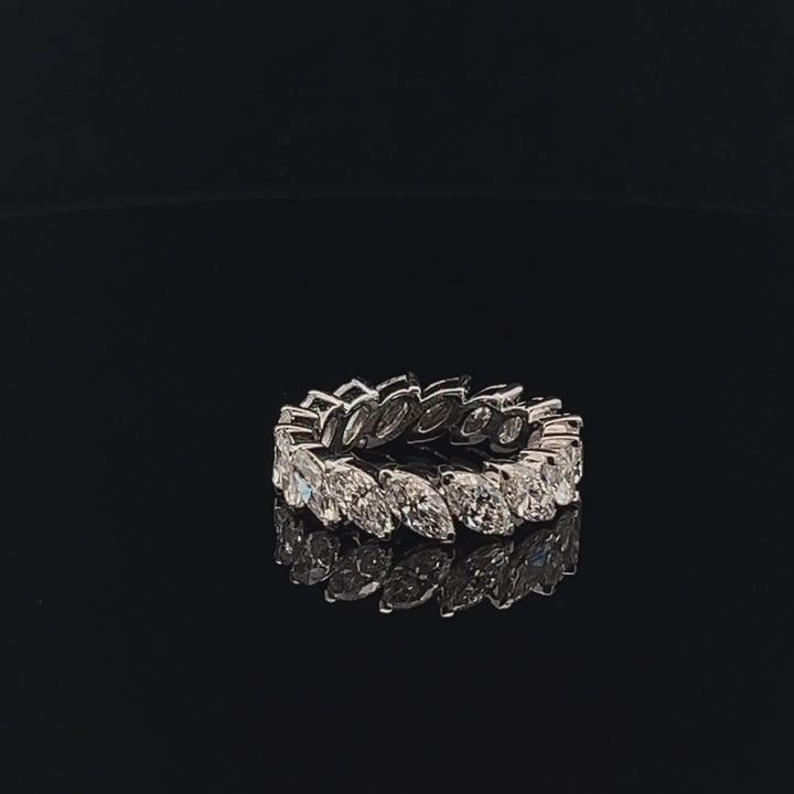 0.30ct Each Marquise cut Diamond Eternity Ring