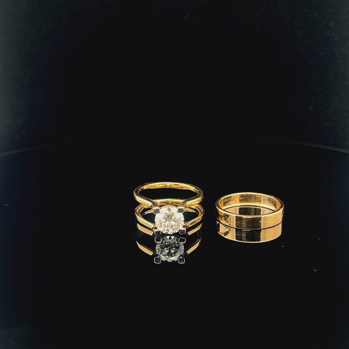 Modern Detachable Ring: 1.70ct Lab Grown diamond