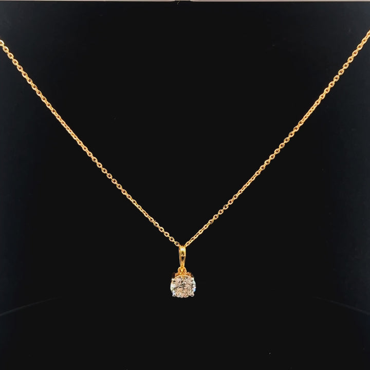 Elegant 2.00ct Round Pendant