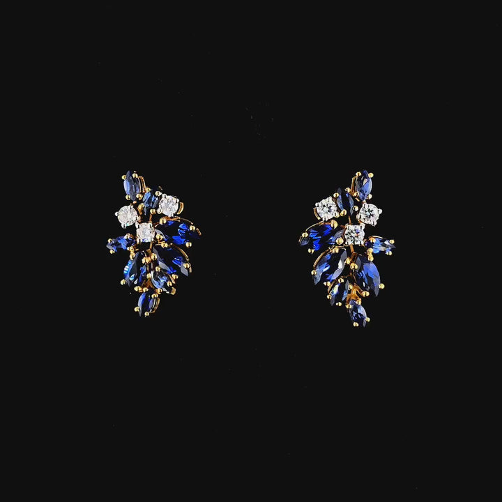 Elegant Sapphire Earrings