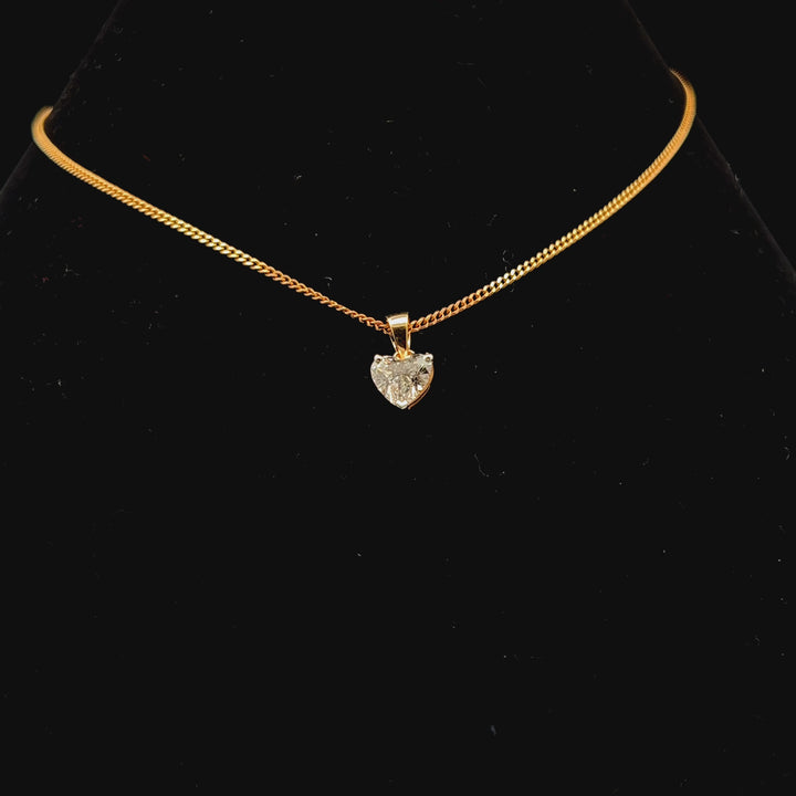 Elegant 1.11ct Heart Pendant