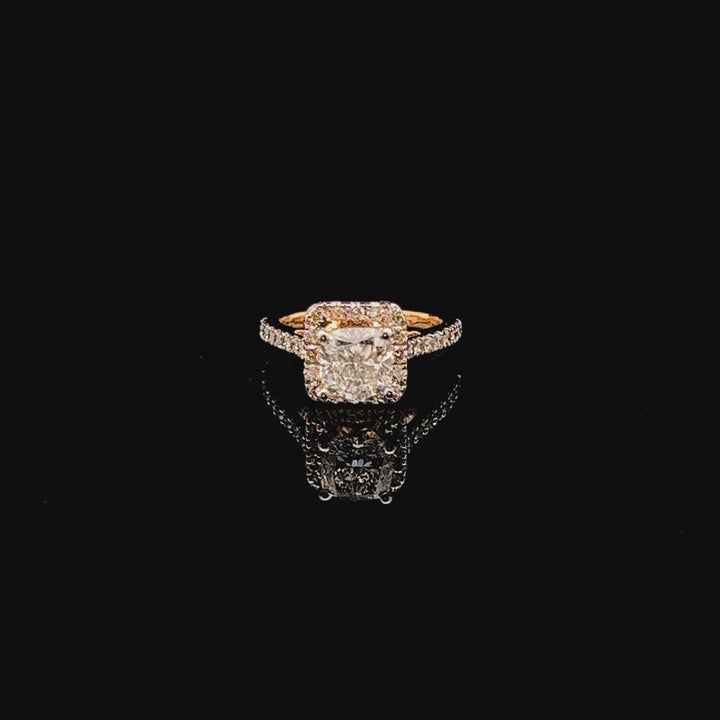 Elegant 1.5ct Cushion Cut Diamond Ring