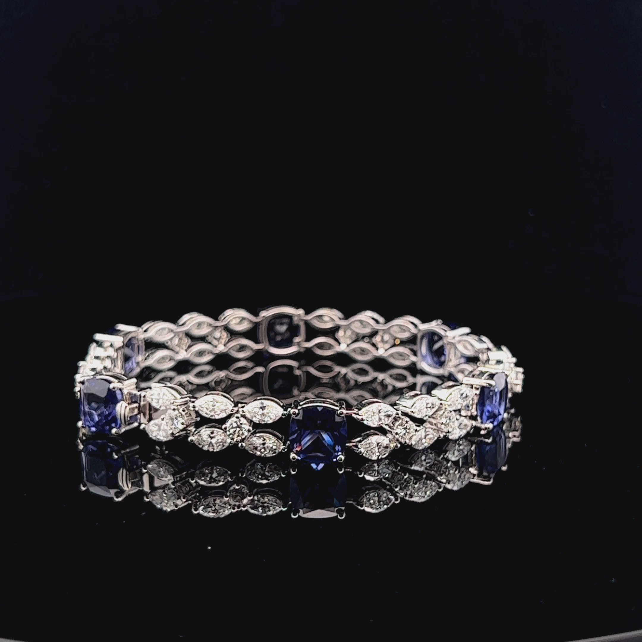 Timeless Sparkle: Marquise & Round Bracelet