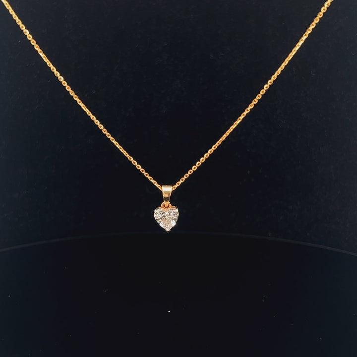 Elegant 1.11ct Heart Pendant