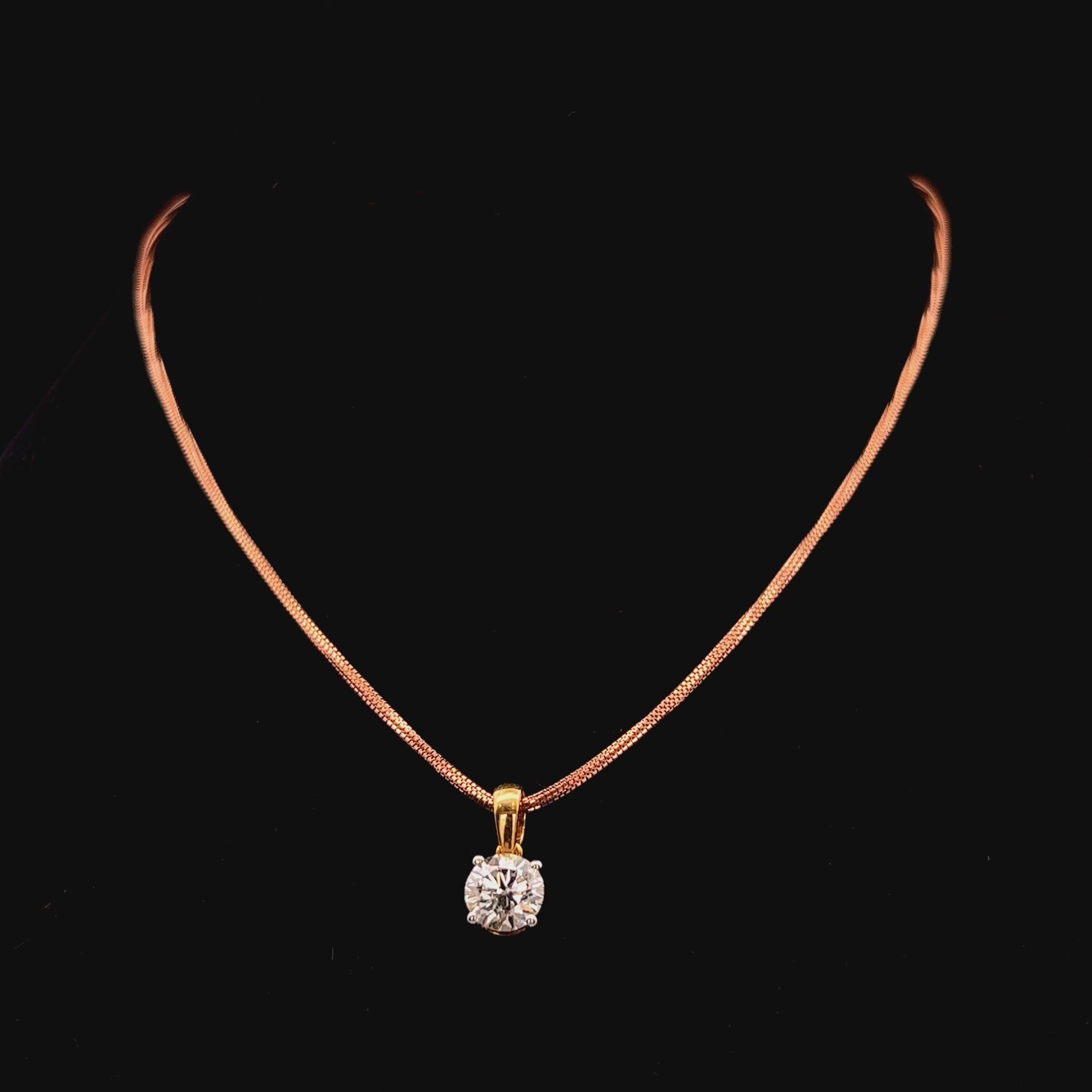 Timeless 1.0ct Round Diamond Pendant