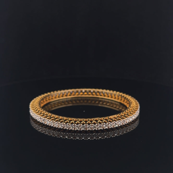 10 Pointer Diamond Bangle Pair