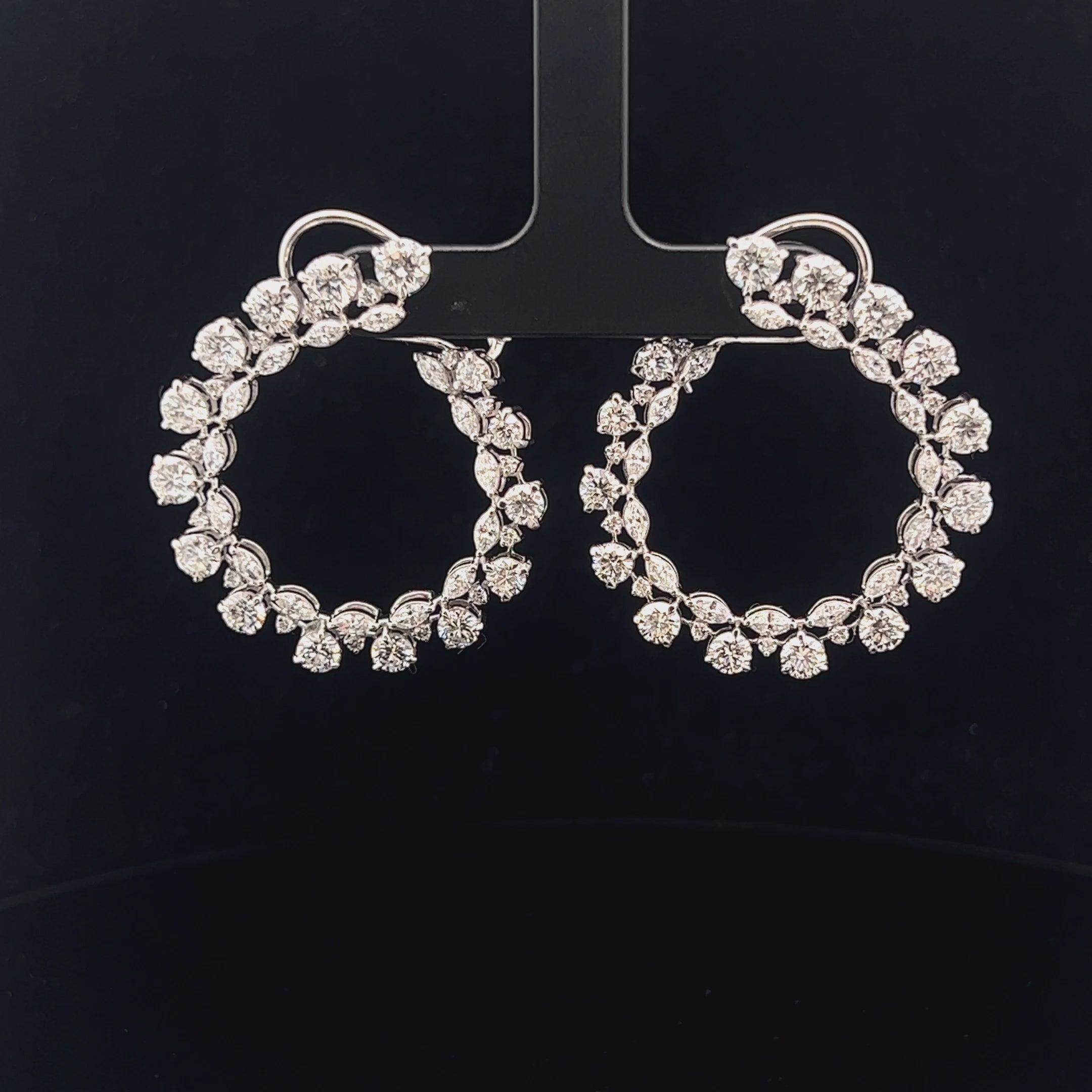 Hoop Heaven: A Wide Selection of Marquise & Round Earrings