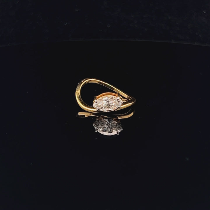 Elegant 1.03ct Marquise Cut Promise Ring