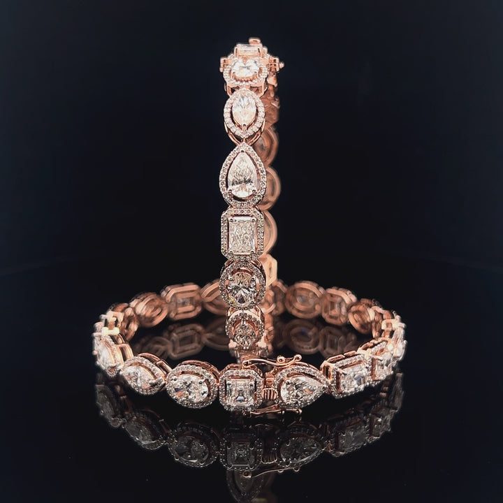 The Statement Stack: Multishape Diamond Bangles