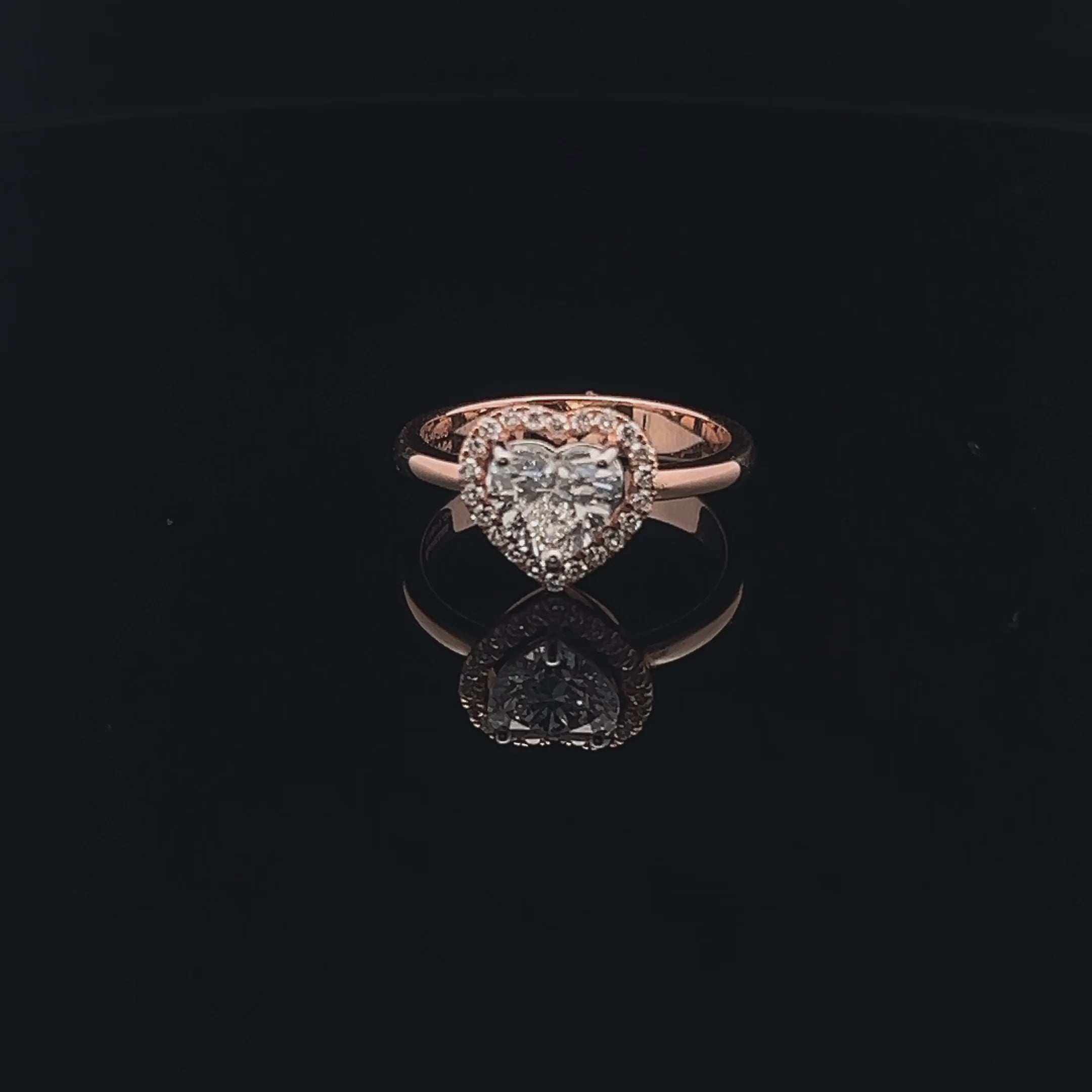 The Halo Effect: 1.0ct Heart Diamond Ring