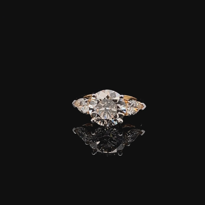 Elegant 5.0ct Three Stoned Diamond Ring