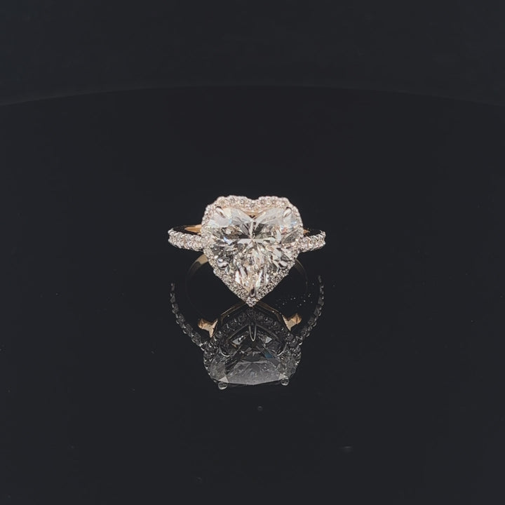 Exquisite 5.0ct Heart Diamond Ring