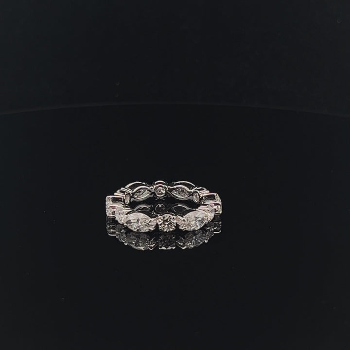 Marquise & Round Eternity Band