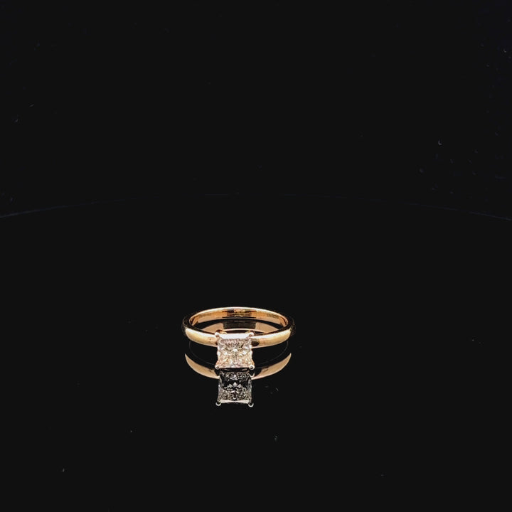 Exquisite 1.09ct Princess Solitaire Ring