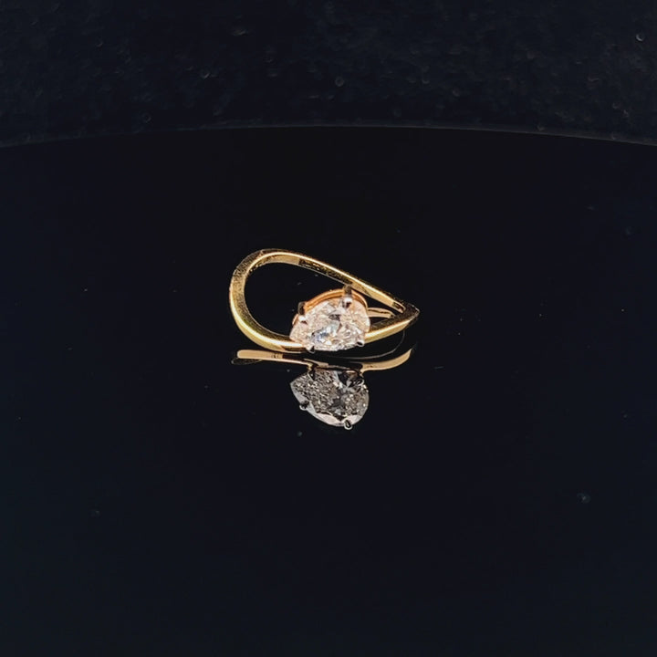 Exquisite Pear Cut Promise Ring