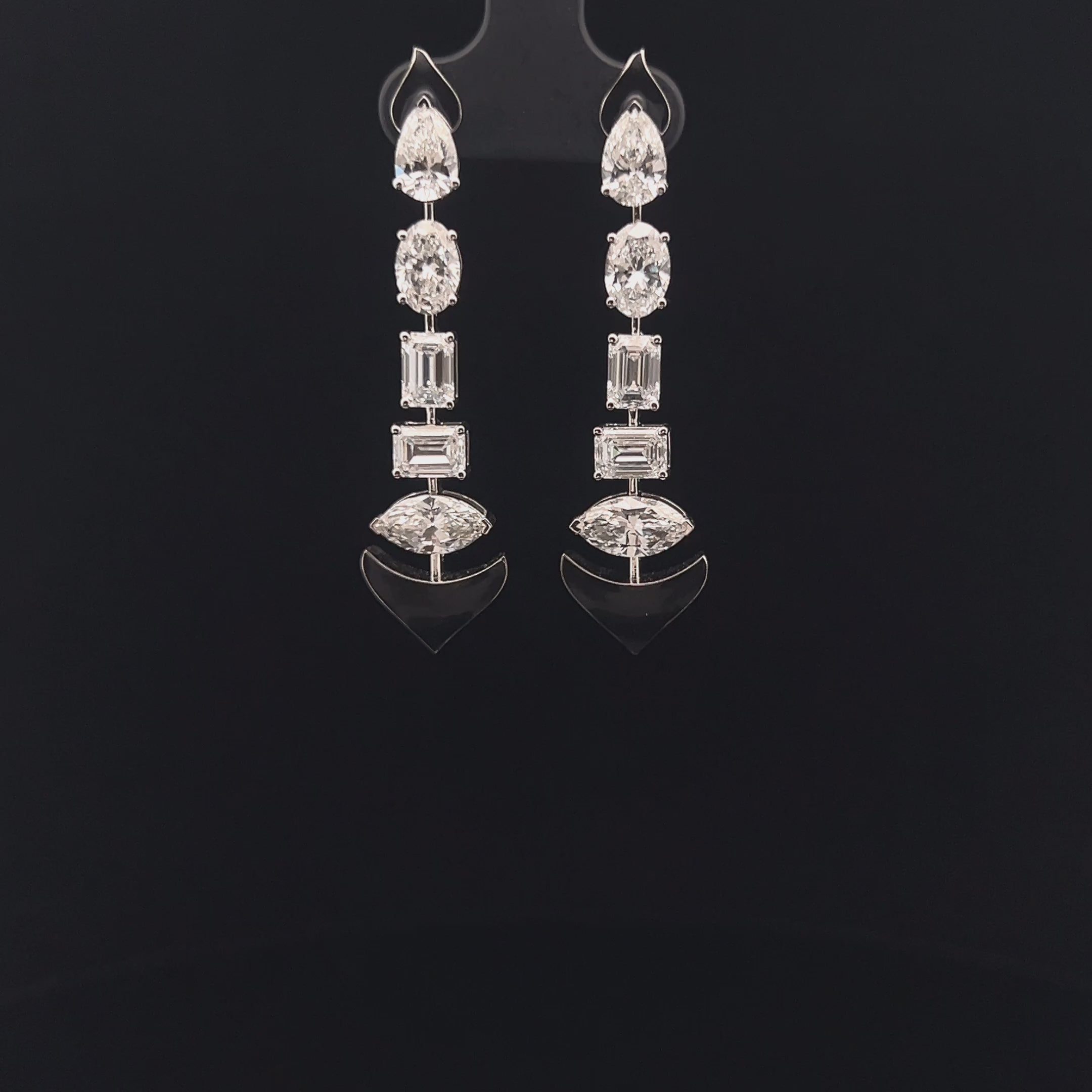 Elegant Diamond Drop Earrings