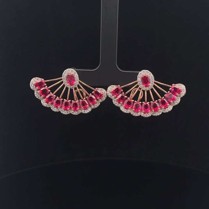 Elegant Ruby Earrings