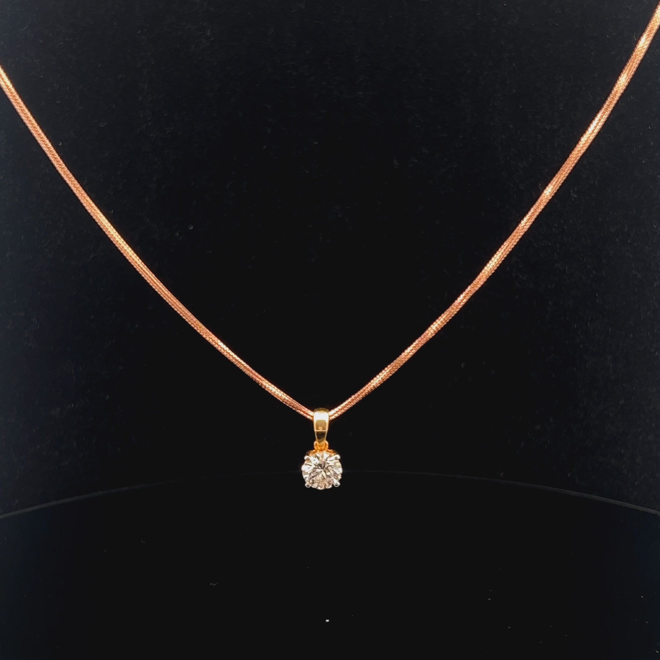 Timeless 1.0ct Round Diamond Pendant